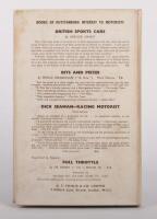 B.BIRA: 'ROAD STAR HAT TRICK' hardcover book by Prince Chula Chakrabongse, published 1945 by G.T. FOULIS, 183 pages - 3