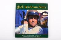 JACK BRABHAM: 'The Jack Brabham Story' by Sir Jack Brabham & Doug Nye, hardcover book signed by both Jack Brabham & designer Ron Tauranac, published 2004, 253 pages