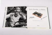 JACK BRABHAM: 'The Jack Brabham Story' by Sir Jack Brabham & Doug Nye, hardcover book signed by both Jack Brabham & designer Ron Tauranac, published 2004, 253 pages - 2