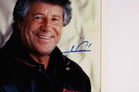 ANDRETTI: Four items related to Mario Andretti. Mario Andretti signed 'DRIVER OF THE CENTURY' profile cards - 8