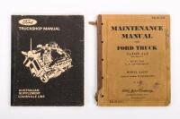 FORD TRUCKS: Two Ford Truck Shop Manuals