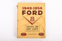 FORD V8: A 1958 Ford Australia Ford V8, 1949-1954, Chassis & Body Parts Catalogue book