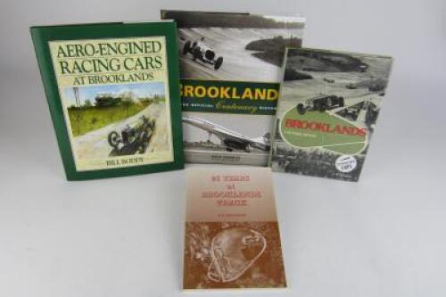 BROOKLANDS: Four books detailing Brooklands history. G.N Georgano signature.