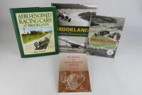 BROOKLANDS: Four books detailing Brooklands history. G.N Georgano signature.