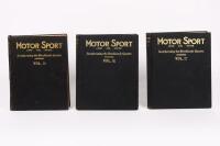 MOTOR SPORT MAGAZINE: Three volumes of bounded Motor Sport Magazines, includes Volume 10, circa 1933, Volume 16, circa 1940 and Volume 17, circa 1941 - 2