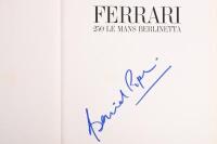 FERRARI: 'Ferrari 250 Le Mans Berlinetta' by David Piper, large hardcover book with signature from the author, published 1988, pictures in high gloss photo stock, in Italian text, 129 pages - 3