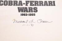 COBRA-FERRARI: 'The Cobra-Ferrari Wars 1963-1965', by Michael L. Shoen, hardcover book signed by the author, published 1990, 368 pages - 4