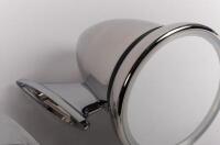 EXTERIOR MIRRORS: A pair of Tex Classic, NOS, external torpedo chrome mirrors, lens diameter 8.5cm - 6
