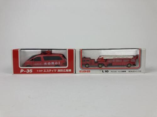 DIAPET/TOMICA: Diapet P-35 Toyota Tarago and LongTomica L 10 fire unit
