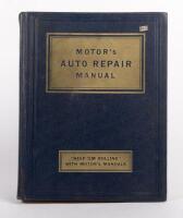 MOTOR'S AUTO REPAIR: A 1953 printed 'Motor's Auto Repair Manual - Sixteenth Edition', published by Motor