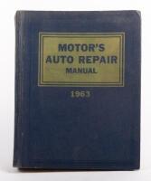 MOTOR'S AUTO REPAIR: A 1963&nbsp;printed 'Motor's Auto Repair Manual - 26th Edition', published by Motor