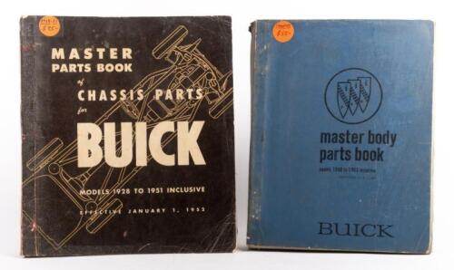 BUICK: Two Buick parts books