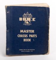BUICK: A 1954 Buick 'Master Chassis Parts Book - Models 1928-1954 Inclusive'