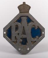 RAC AND AA BADGES: Two badges including a RAC VIC badge by Stokes and an AA badge No. 14153X - 3