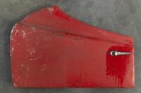 TRIUMPH: A Triumph TR2 left side door with handle and lock, inner trim missing