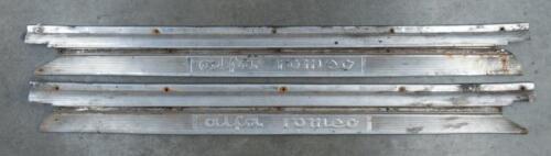 ALFA ROMEO: A pair of chrome interior sill scuff trims thought to suit an Alfa Romeo 105
