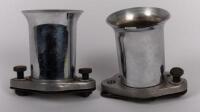 RAM TUBES: Two spun alloy metal ram tubes and mounts to fit to an S.U