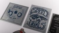 COOPER: A re-issue Cooper Cars body plate, together 4 other metal event plaques - 2