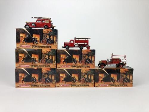 MATCHBOX: A group of six 'Fire Engine Series' Model of Yesteryear models