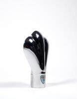 EXHAUST TIP: A single NOS Cemhan chrome exhaust tip as used on Italian vehicles of the period, 19cm long, 13cm wide,&nbsp;inside diameter 4.5cm