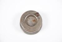GAUGE: An early Eureka 0-40 lbs&nbsp;oil pressure&nbsp;gauge, features red needle, overall diameter of 6.5cm, light scratch to glass face - 2