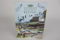 GOODWOOD: A 1999 'Goodwood Motor Circuit Revival' official programme with multiple front cover signatures.