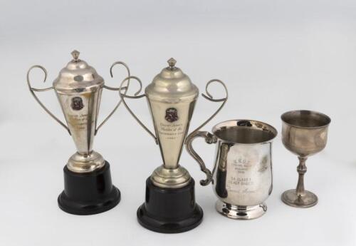 TROPHIES: A group of four trophies awarded to David Jones by the 'Rolls-Royce Owners Club of Australia'