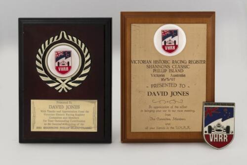 V.H.R.R: A group of items relating to the 'Victorian Historic Racing Register'