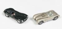 JAGUAR: Two nice 1:43 scale AutoArt models including a Jaguar 'C' type and 'D' type