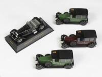 DAIMLER: Four 1:43 scale Daimler Double-Six models comprising including three 1930 'Brougham's' and&nbsp;one 1931 '50 convertible'&nbsp;