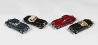 JAGUAR: Four 1:43 Jaguar models comprising&nbsp;three XK150s by Oxford and one XK120 by Corgi