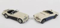 AUSTIN HEALEY: Two Austin Healey, 1:43 scale models, comprising&nbsp;a K&R Replicas, Austin Healey 100S and a Corgi Austin Healey 3000 Mk1