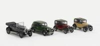 AUSTIN: A group of four Austin small scale models
