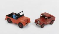 DINKY: Two Dinky Toys, Land Rover models, comprising a&nbsp;Mersey Tunnel Land Rover (No.255) and an open&nbsp;Land Rover with driver (No.340)