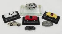 PORSCHE: A group of seven&nbsp;miniature/small scale Porsche models.