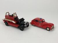 SUN MOTOR COMPANY: Two Sun Motor Company scale model cars. L.E Humber Fire Car - 4