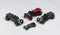 BENTLEY: A group of four small scale Bentley models