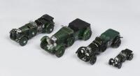 BENTLEY: A group of four small scale Bentley models