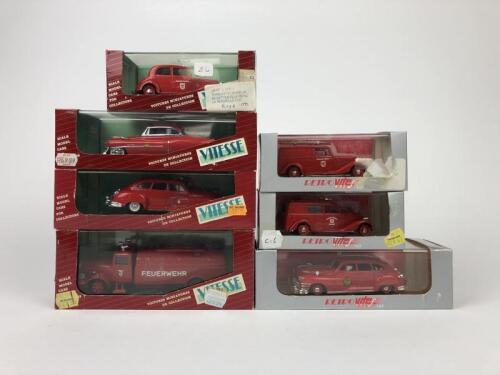 VITESSE: A group of 1:43 scale Vitesse fire emergency vehicles