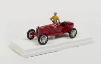 FERRARI: A Rio Models 1:43 scale 1935 Alfa Romeo Tipo B/Ferrari Nuvolari car No.12, fixed to base in perspex case