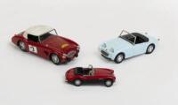 AUSTIN-HEALEY: Three small scale Austin-Healey models