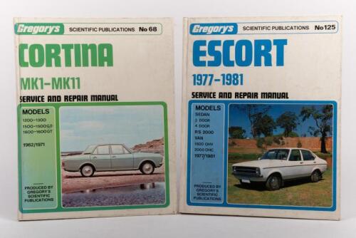 FORD: Two Gregory's Ford Service & Repair Manuals
