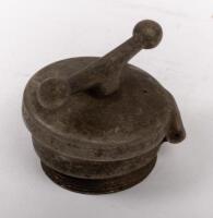 LUCAS DOG BONE LAMP: A nice vintage dog bone radiator cap, together with a Lucas map reading lamp - 3