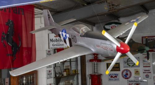 P-51 MUSTANG: A very large 'North American Aviation P-51 Mustang' in USAF livery with 'Cripes A'Mighty&nbsp;3rd' decals to front, wingspan approx 2.3m, length approx 2.1m. For display purposes only.