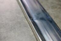 FORD MUSTANG: A Ford Mustang 67-68 rocker moulding, left hand side, C7ZZ-6510177A, NOS, manufactured by Corvex, made in Taiwan, has a crease in the moulding half way along, has fitting clips and hardware&nbsp; - 5