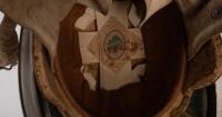 RACING HELMET: A circa 1950s Everoak racing helmet with visor, some marks&nbsp;to the top&nbsp; - 3
