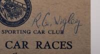 PHILLIP ISLAND: An official fold out program from the VSCC Motor Car Races at Phillip Island, Cup Day, 2nd November, 1937 - 2