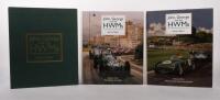 HERSHAM AND WALTON MOTORS: 'John, George and the HWM's - The First Racing Team to Fly the Flag for Britain by Simon Taylor', a two volume set of hardcover books signed by the author in slipcase, published in 2019