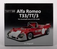 ALFA ROMEO T33: 'Exceptional Cars Series #10 - Alfa Romeo T33/TT/3 - The Remarkable Story of 115.72.002 by Ian Wagstaff', hardcover book, published 2020, 128 pages
