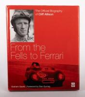 FERRARI: 'From the Fells to Ferrari - The Official Biography of Cliff Allison by Graham Gauld', hardcover, published 2008, 144 pages